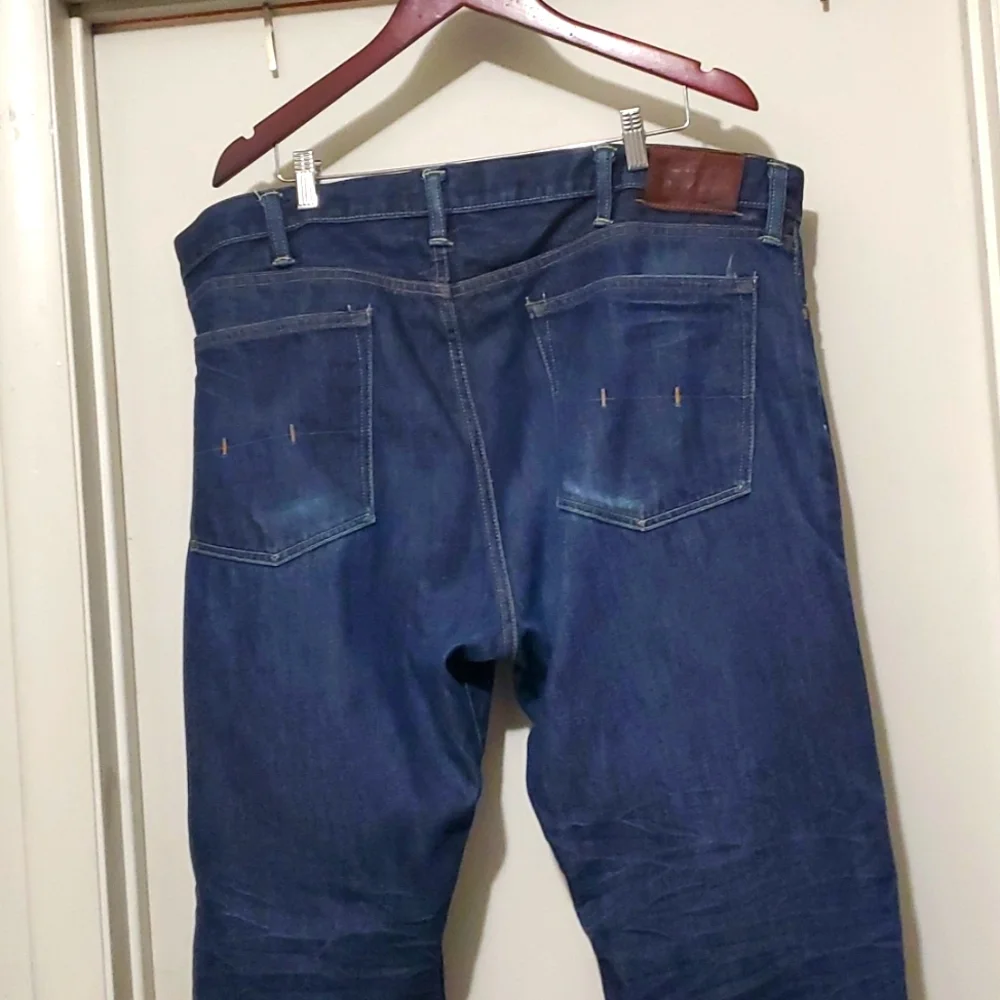 Polo Ralph Lauren‎ Classic Fit 867 Denim Stratford Blue Distressed Jeans 42/30